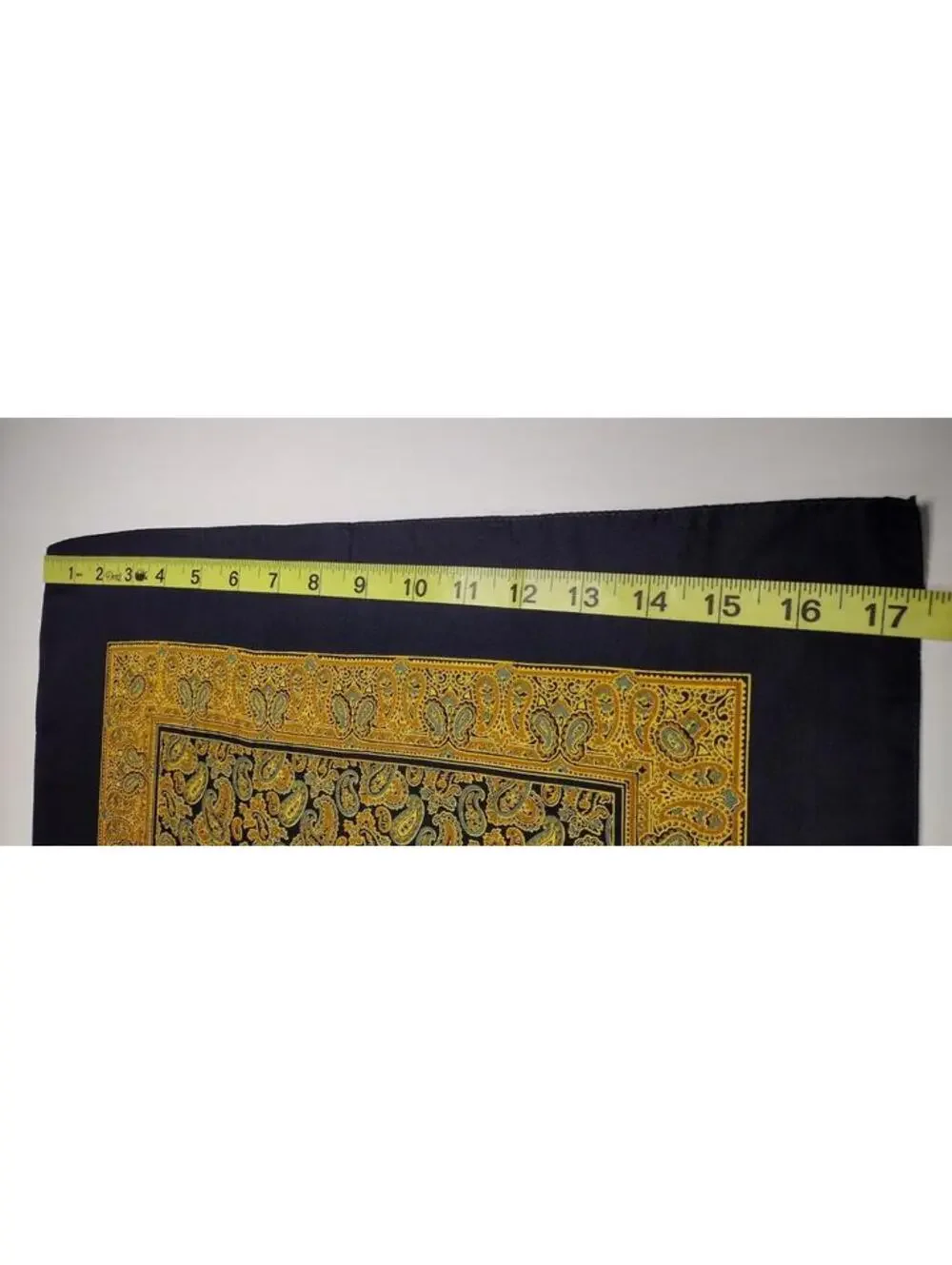 30s Silk Handkerchief Art Nouveau Paisley Hand Printed Almost Antique ENGLAND